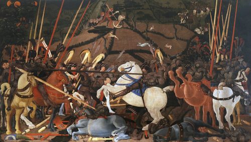 Italian:  Battaglia di San RomanoBattle of San Romano — Battle Art