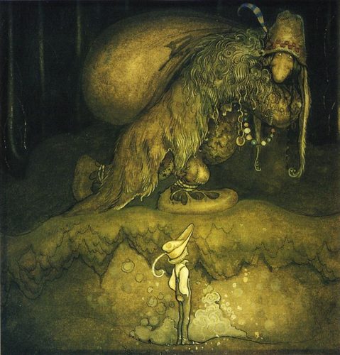 Good evening, old man! the boy greeted — Fantasy Art