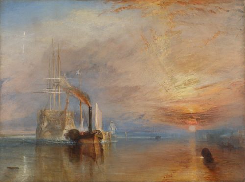 The Fighting Temeraire tugged to her last berth to be broken up, 1838 — Seascape