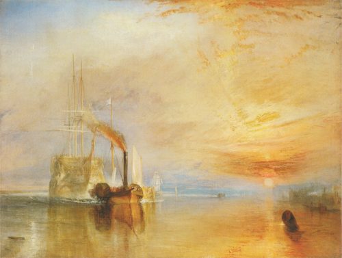 The Fighting Temeraire tugged to her last berth to be broken up, 1838 — Seascape