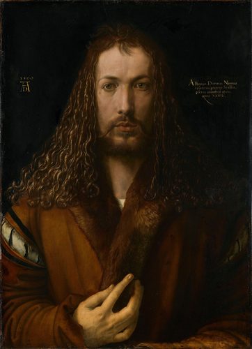 German:  Selbstbildnis im Pelzrock Self-Portrait with Fur-Trimmed Robe — Self-Portrait