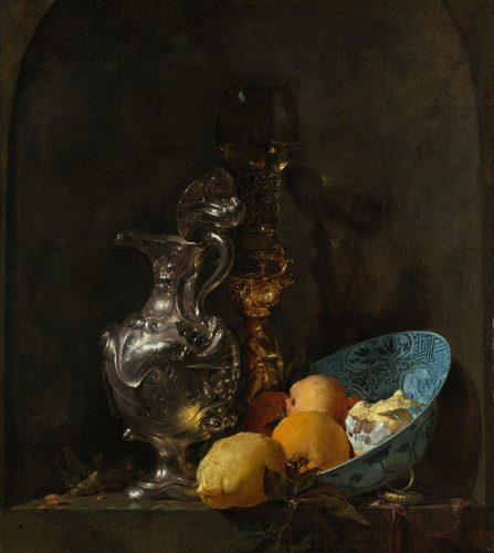 Still Life with a Silver Jug and a Porcelain Bowl — Still Life